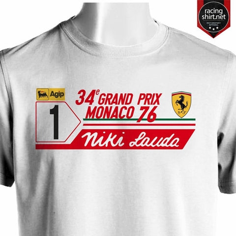 FERRARI NIKI LAUDA MONACO 76 F1 - Racingshirt