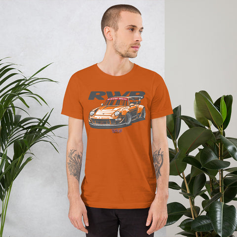Rauh Welt Begriff 993 Unisex T-Shirt - Racingshirt